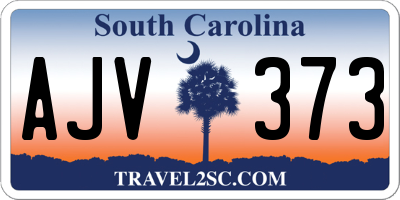 SC license plate AJV373