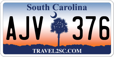 SC license plate AJV376