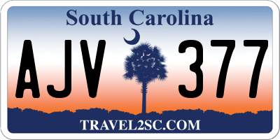 SC license plate AJV377
