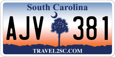 SC license plate AJV381