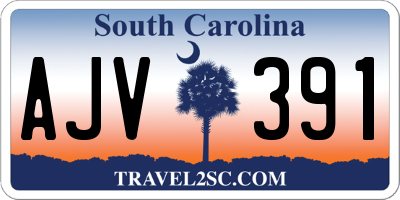 SC license plate AJV391