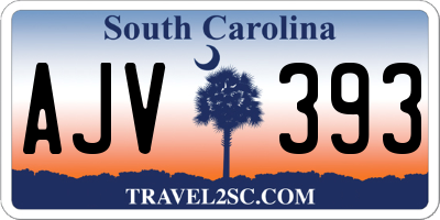 SC license plate AJV393