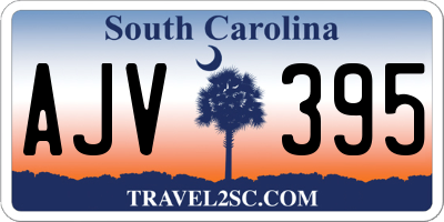 SC license plate AJV395