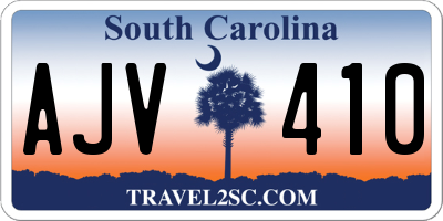 SC license plate AJV410