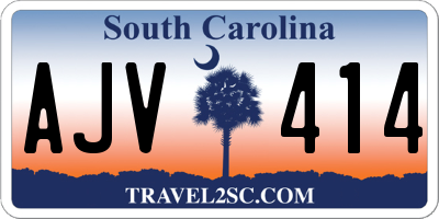 SC license plate AJV414