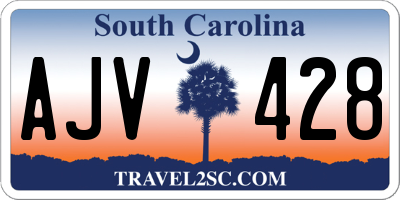 SC license plate AJV428