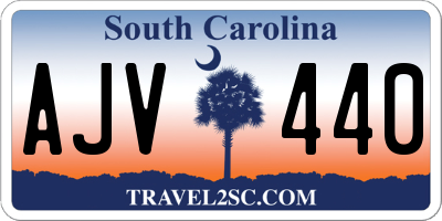 SC license plate AJV440