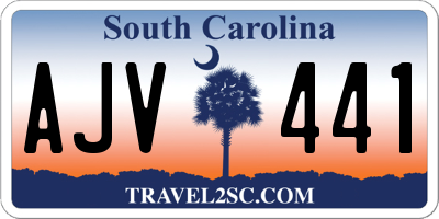 SC license plate AJV441