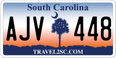 SC license plate AJV448