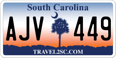 SC license plate AJV449
