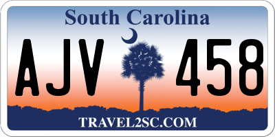 SC license plate AJV458