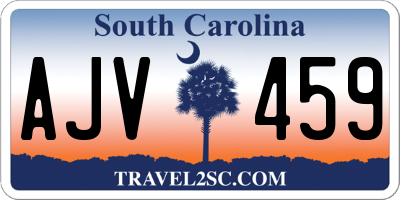 SC license plate AJV459