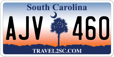 SC license plate AJV460