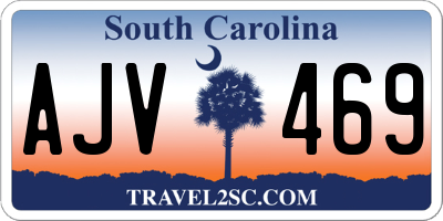 SC license plate AJV469
