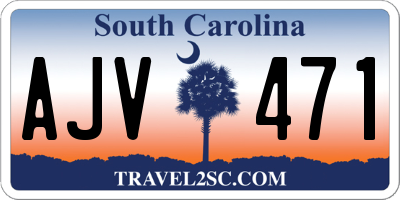 SC license plate AJV471