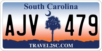 SC license plate AJV479