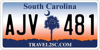 SC license plate AJV481
