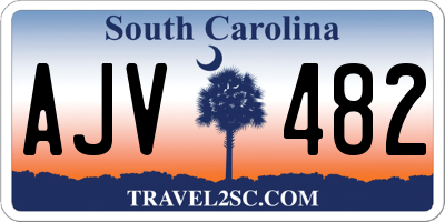 SC license plate AJV482