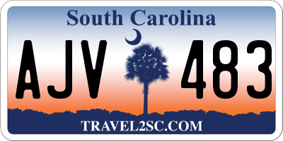 SC license plate AJV483