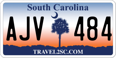 SC license plate AJV484