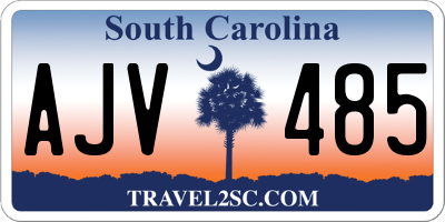 SC license plate AJV485