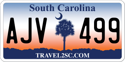 SC license plate AJV499