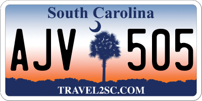 SC license plate AJV505
