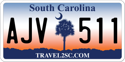 SC license plate AJV511