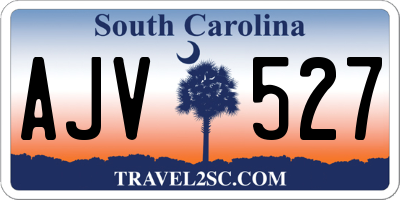SC license plate AJV527