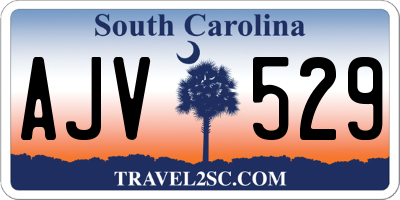 SC license plate AJV529