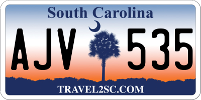 SC license plate AJV535