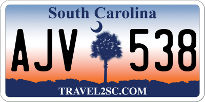 SC license plate AJV538