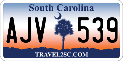 SC license plate AJV539