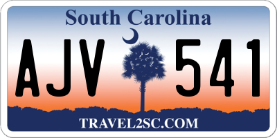 SC license plate AJV541