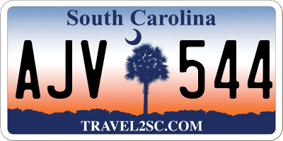 SC license plate AJV544