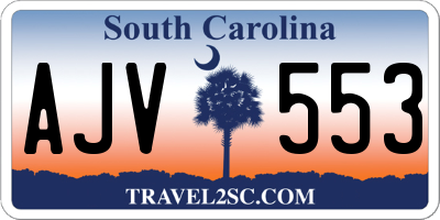 SC license plate AJV553