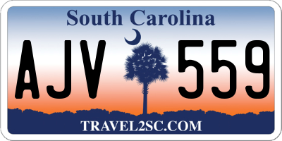 SC license plate AJV559