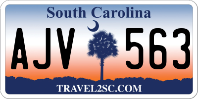 SC license plate AJV563