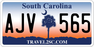 SC license plate AJV565