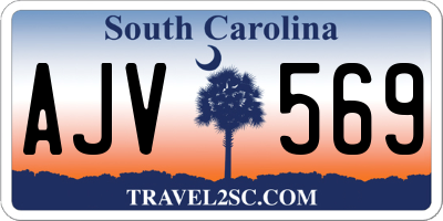SC license plate AJV569