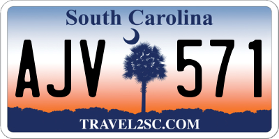 SC license plate AJV571