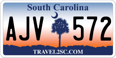 SC license plate AJV572