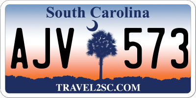 SC license plate AJV573