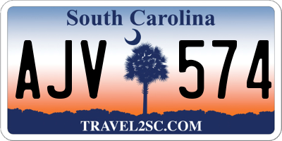 SC license plate AJV574