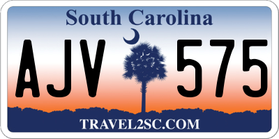 SC license plate AJV575