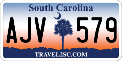 SC license plate AJV579
