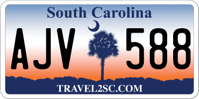 SC license plate AJV588