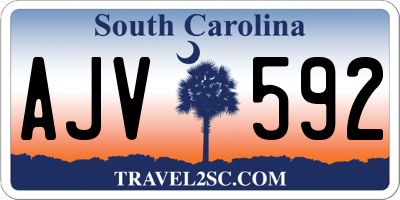 SC license plate AJV592