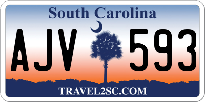SC license plate AJV593