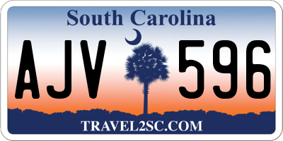 SC license plate AJV596